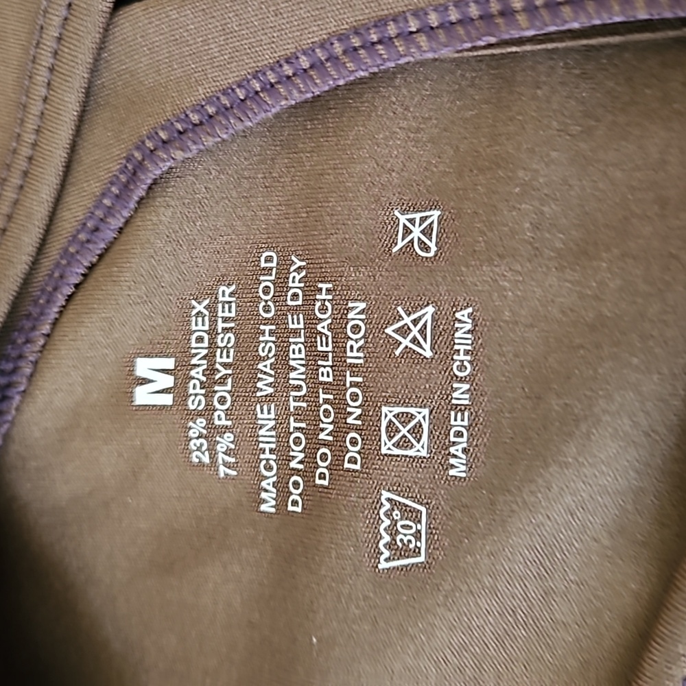 Rare Fit Sports Bra Medium - NWT Brown - Picture 5 of 6